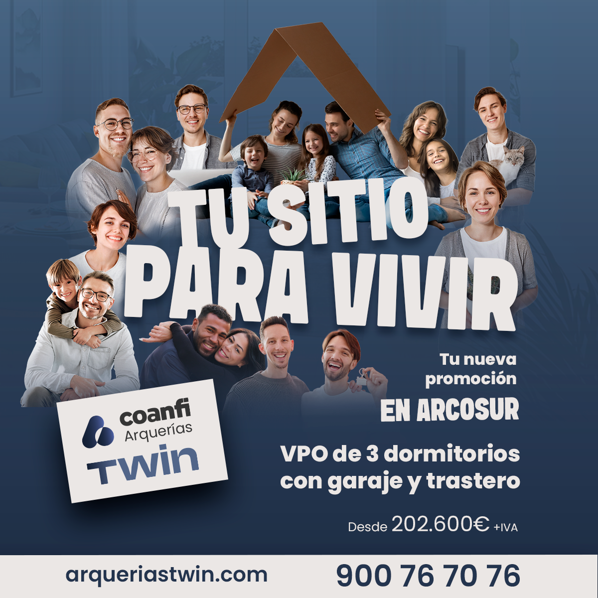 Coanfi Arquerías TWIN, nueva promoción de VPO en Zaragoza